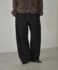 bottoms-02300 Relax Curve Pants Gray Brown Black
