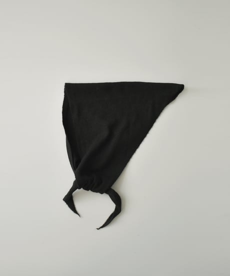 scarf-02001　Wool-blend knit scarf   Off-white Brown Blue Light Gray Dark Gray Black