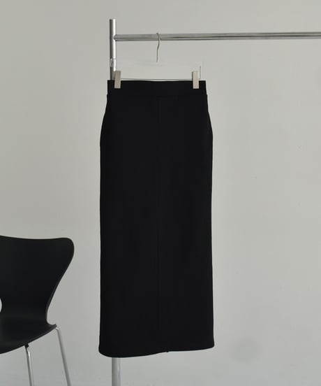 bottoms-12015　Stretch Chino Tight Skirt  Black