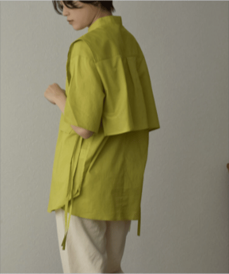 tops-04087 MADE IN JAPAN LAYERED TWIN SHIRT