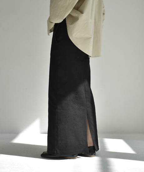 bottoms-12015　Stretch Chino Tight Skirt  Black