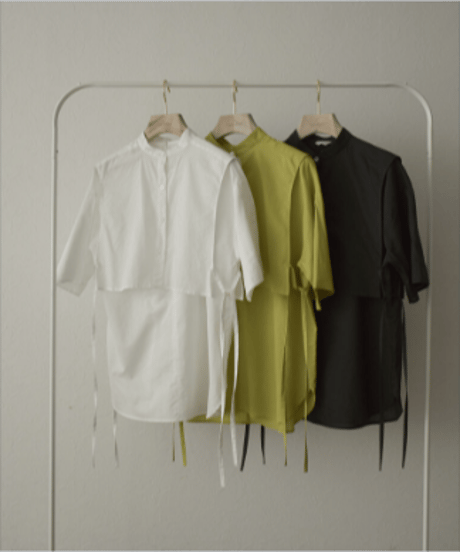 tops-04087 MADE IN JAPAN LAYERED TWIN SHIRT