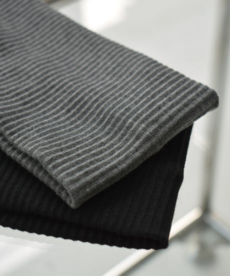 hair-02034　Wide Ribbed Hairband Gray Black