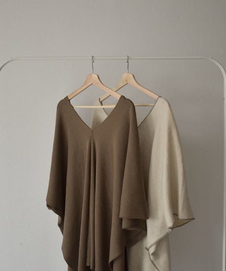 tops-04040　 MADE IN JAPAN COTTON LINEN RIB CAFTAN