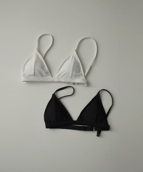 swim-02459　Bikini Swim Tops　White　Black
