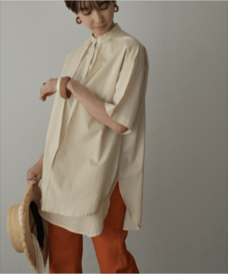tops-04086　MADE IN JAPAN LAYERED SHIRT