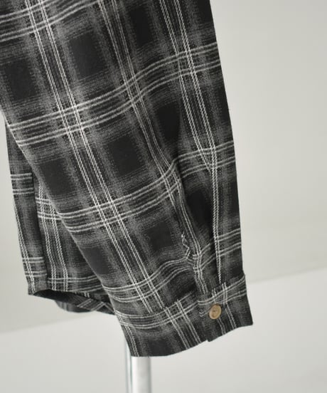 tops-02576　Flannel Check Shirt　Brown Black