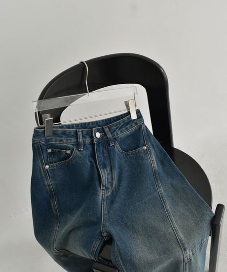 bottoms-02283  Curve Denim Pants  Indigo Blue