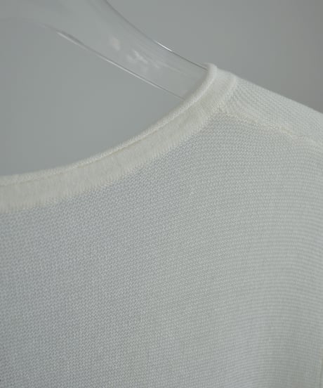 nh-knit-02380 Linen Blend Sheer Knit Cardigan  Ecru Gray Navy