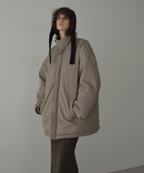 outer-02096   Stand Collar Volume Down Coat