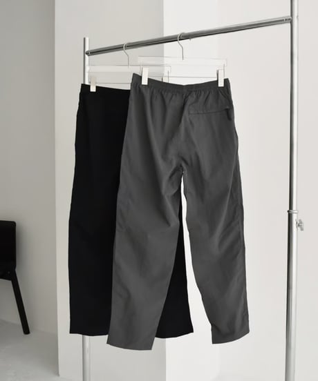 swim-02451　Nylon Taffeta Swim Long Pants　Black　Charcoal
