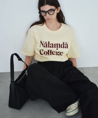 nh-tops-02614 Oversized Logo T-Shirt White Gray Cream