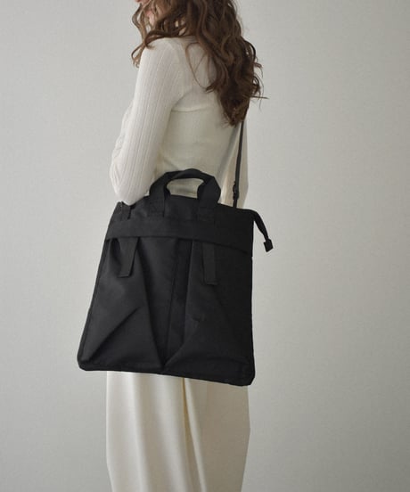 bag2-02666　2way Square Utility Bag　Black