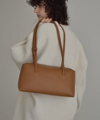 bag2-02671  Magnet Shoulder Bag Camel Brown Black
