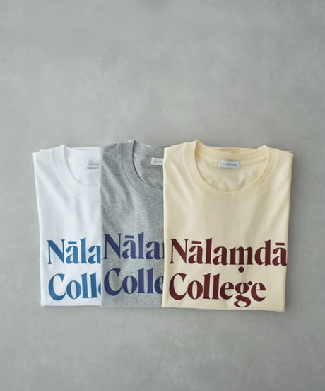 nh-tops-02614 Oversized Logo T-Shirt White Gray Cream