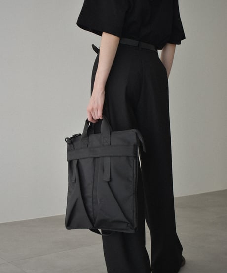 bag2-02666　2way Square Utility Bag　Black