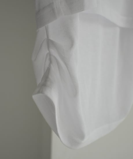 tops-02487　Sheer Layered Tops White Black