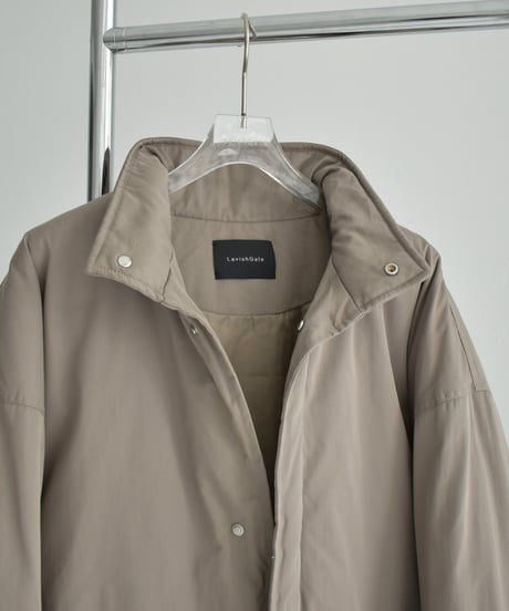 outer-02096   Stand Collar Volume Down Coat