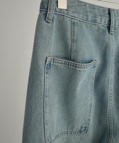 bottoms-02282　Cocoon Denim Pants