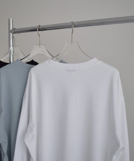 nh-tops-02595 Volume Sleeve Long T-Shirt White Blue Black