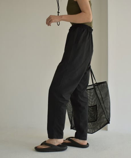 swim-02451　Nylon Taffeta Swim Long Pants　Black　Charcoal