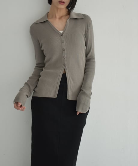 knit-02316 Skipper Rib Knit  Ecru Mochabeige Black