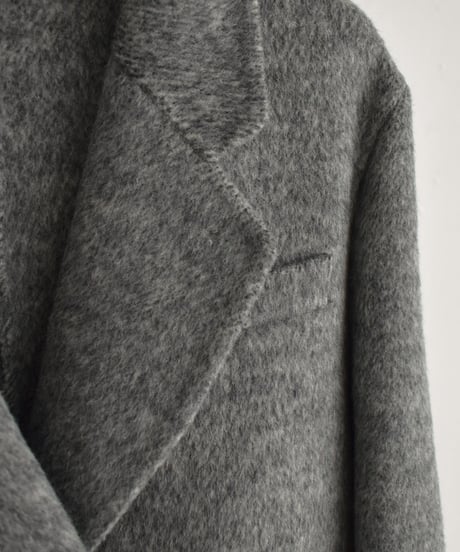 coat-02060　Wool Jacket Coat With Reversible Finish　Gray