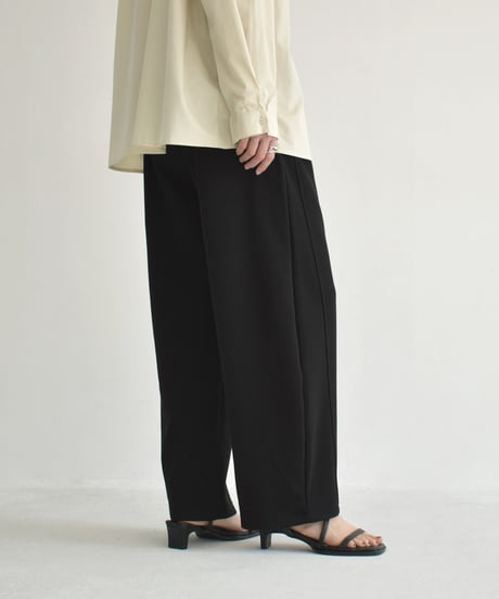 bottoms-02271　Relaxed Curve Pants  Gray Black