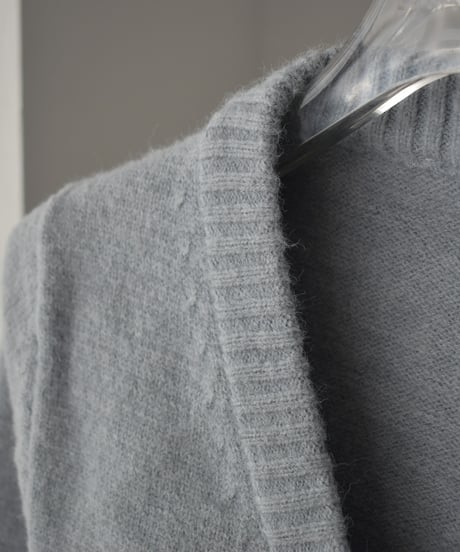 knit-02281　Short Cardigan Gray Navy Black