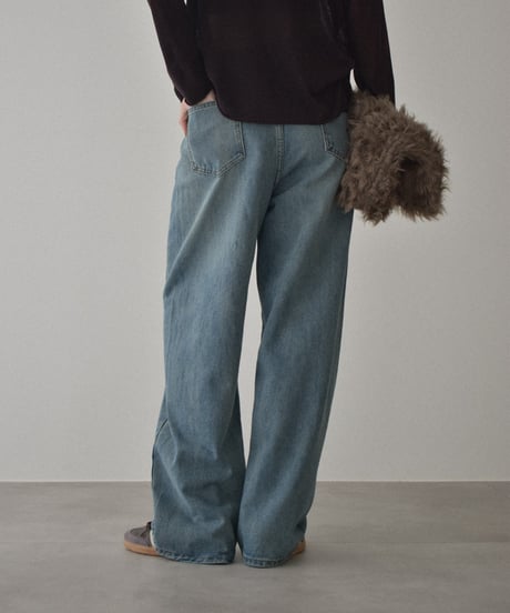 bottoms-02297　Loose Denim Pants