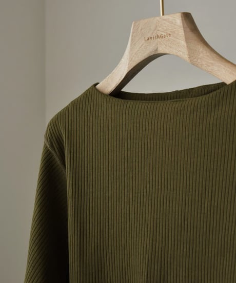 swim-05004　Made in Japan Dolman Sleeve Boat Neck Rib Rash Guard