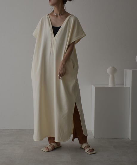 onepiece-04032　MADE IN JAPAN FLEECE SWEAT KAFTAN