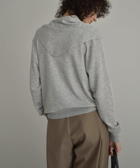 knit-02373 Scarf Set V-Neck Knit Cardigan Beige, Blue, Gray, Black