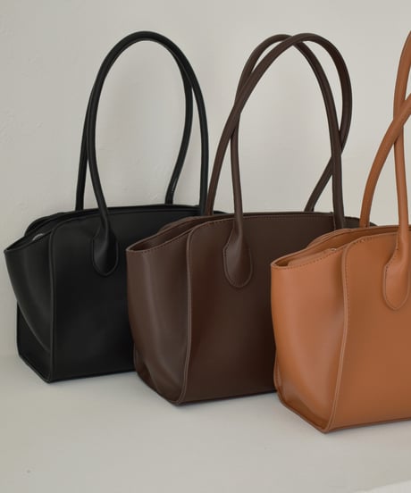 bag2-02670 Tote Bag Camel Brown Black