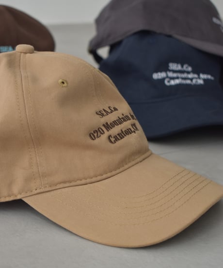 cap-02064  Message Cap　Beige Brown Charcoal Navy