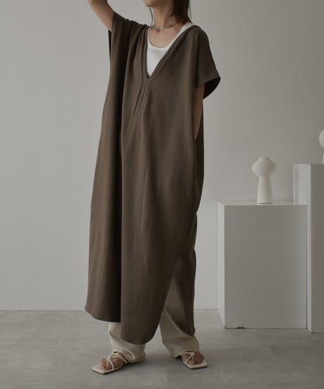 onepiece-04032　MADE IN JAPAN FLEECE SWEAT KAFTAN