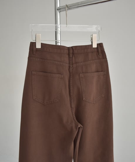 bottoms-02296　Straight Brown Denim
