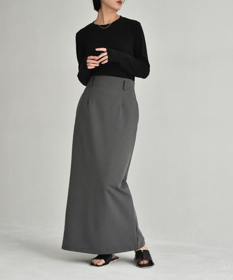 tops-02530  Layered-like tops  White  Ecru  Light Blue  Gray  Black