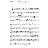 "smile" (Charles Chaplin) adlib example  exercise for alto saxophone