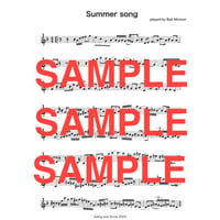PDF"Summer Song" (Transcription) Soprano Saxophone by Bob Mintzer  from "Dreamland" Yellowjackets