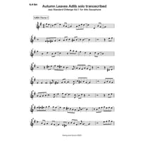 "Autumn Leaves" adlib solo from Standard Jazz challenge