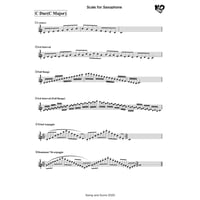 Scale for Saxophone　サックスのためのスケール