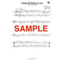 Happy Birthday - Violin and Cello Duet  - Classical and Jazz Arrange　ハッピーバースデイ　ヴァイオリンとチェロの２重奏