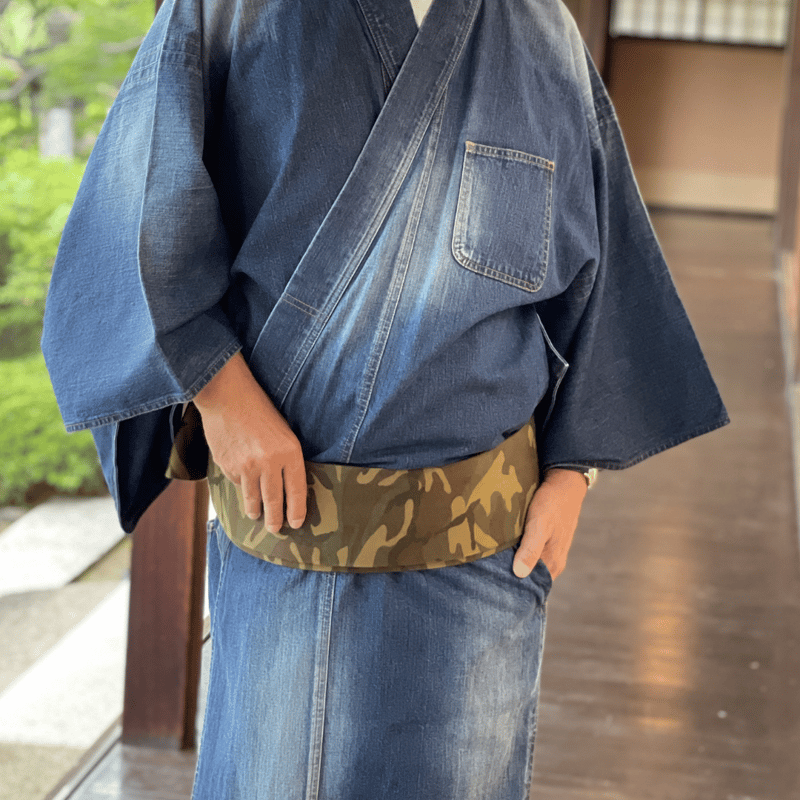 デニム着物　JOTARO SAITO　ブラック系　プレタ size M デニムキモノ JOTARO SAITO