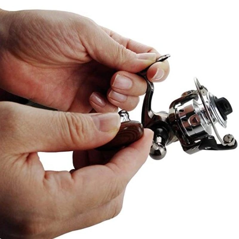 値下ワカサギ リール 希少 プレミア  外径60㎜美品 極小ポケットリール スピニングリール ペン竿対応 ワカサギ釣り 160g