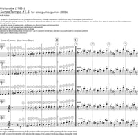 Quasi Senza Tempo for solo guitar with multitracks or 5 different types of guitars
