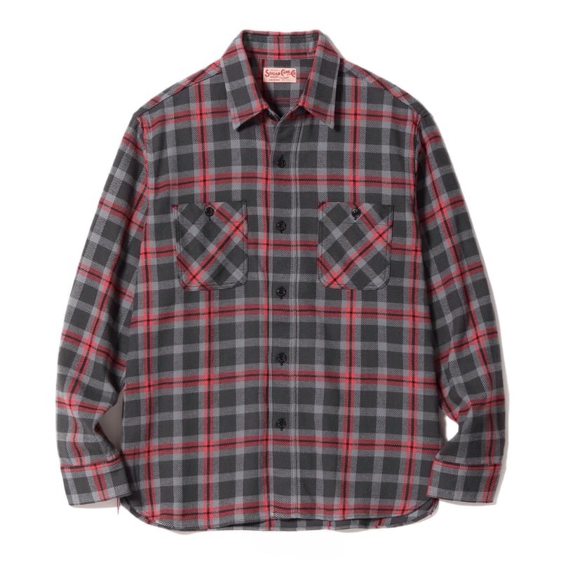 シャルページ SUGAR CANE SC29362 “TWILL CHECK WORK SHIRT” | c