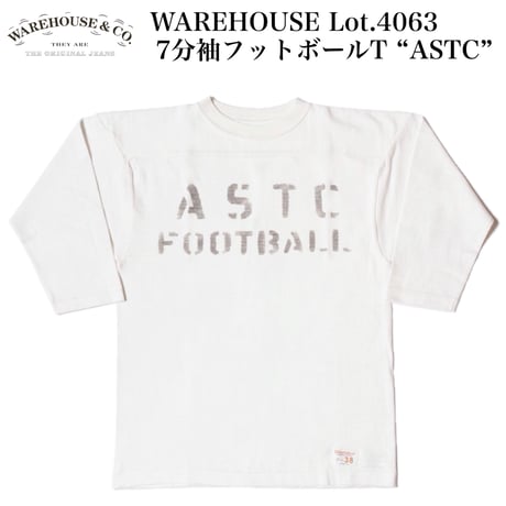 WAREHOUSE Lot.4063 7分袖フットボール T “ASTC”