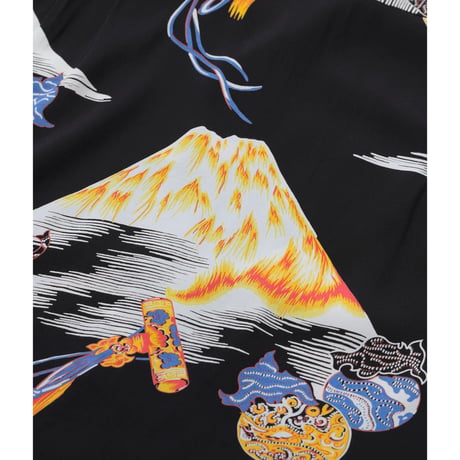 SUN SURF Lot.DK39634 DUKE KAHANAMOKU SPECIAL EDITION “Mt.FUJI & LUCKY EGGPLANT” (SHORT SLEEVE)