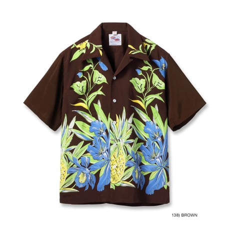 SUN SURF Lot.DK39638 DUKE KAHANAMOKU SPECIAL EDITION “ORCHID AND PINEAPPLE” (SHORT SLEEVE)